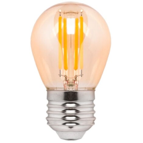 BARCELONA LED LED-Filament-Lampe Vintage Bernstein - dimmbar - E27 G45 - 4W