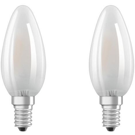 LED-Flamme Glas Matt 4W E14 Kalt Box 2 - Osram