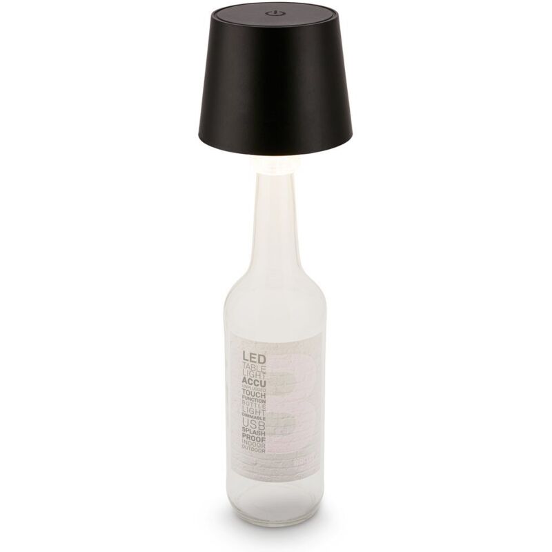 B.k.licht - Led Flaschenlampe Flaschenlicht Tischlampe Dimmbar Touch Fernbedienung Kabellos