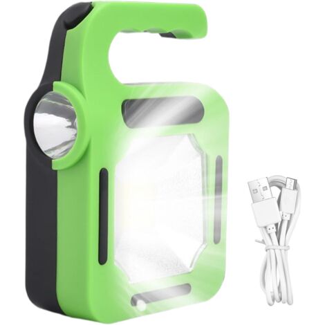 LED Flashlight, Black LED Torch, Emergency LED Flashlight, Flashlight for Camping and Hiking, Multifunctional Powerful Flashlight, Rechargeable Flashlight