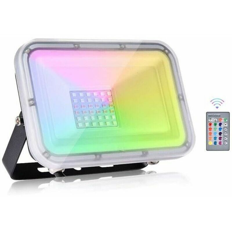 Image of Led Floodlight, 30W Color 3000LM, rgb&hellip;