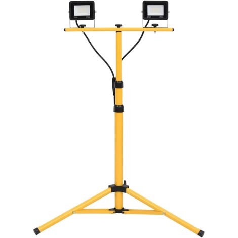 LED-Fluter mit Stativ 2x20 W Kaltweiß