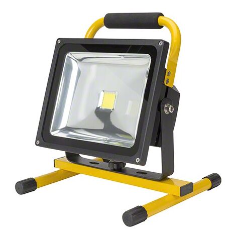 LED-Flutlicht 30 W, 3.000 lm, 6.000 °K, IP65, wiederaufladbarer Akku, 40.000 Stunden [UPL-FL30W]