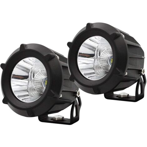 Led Fog Driving Light Pod Lights Led 50w Word Lamp Combo Spot Flood Beam Waterproof Round Led Off Road Lights for Motorcycle Jeep SUV Truck Boat Tractor-2Pcs