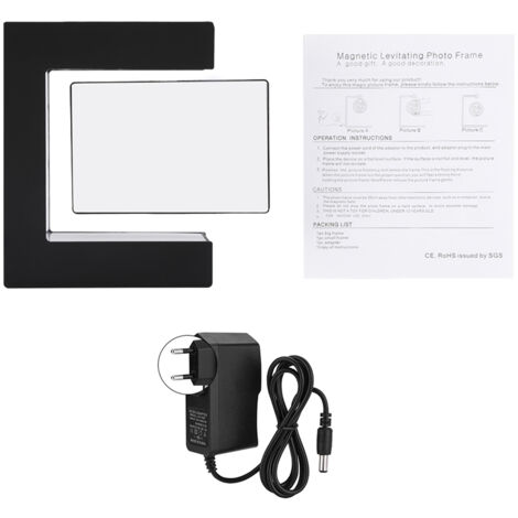 LED-Fotorahmen mit Magnetschwebefunktion – Dekoration für Zuhause, Büro und Hochzeit (EU)