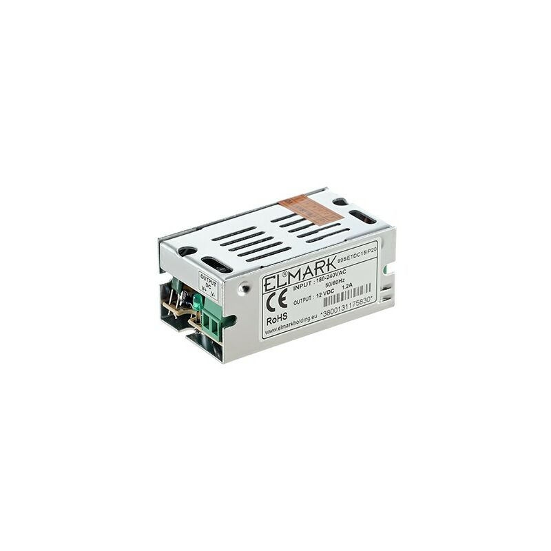

LED Fuente de alimentación 15W 12V 1,2A Metal IP20 ELMARK