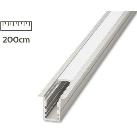 LED Fugen-Profil eloxiert 16 x 15mm opal 200cm