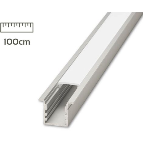 LED Fugen-Profil eloxiert 20 x 15mm opal 100cm