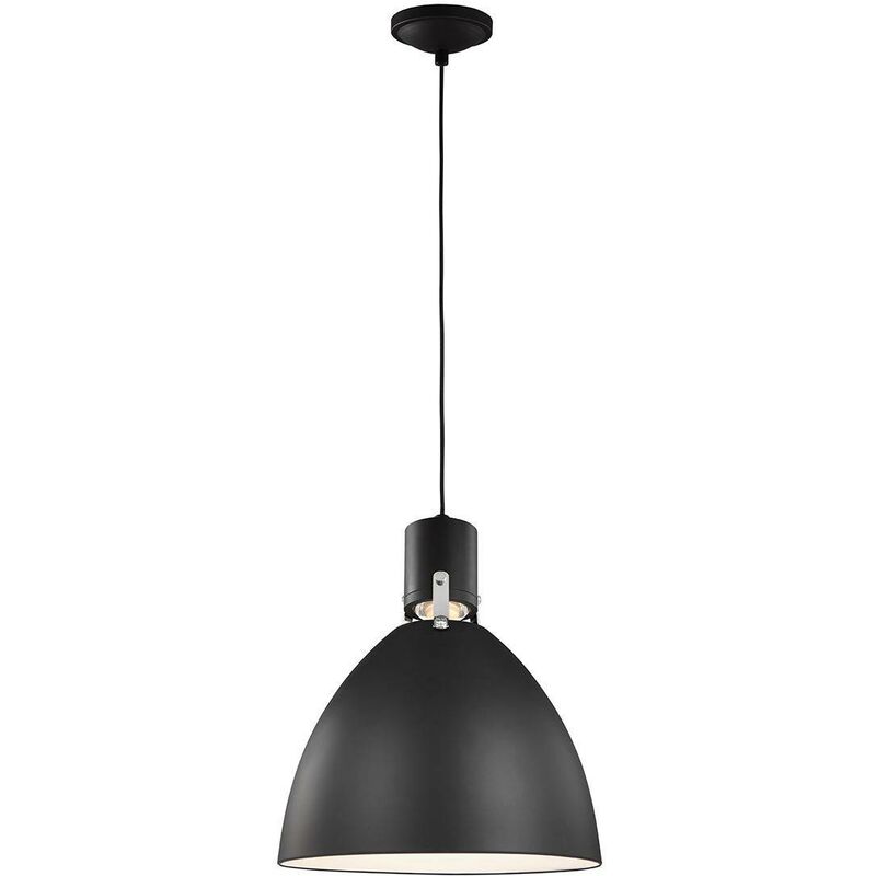 Elstead Lighting - Elstead Brynne - LED 1 Light Medium Dome Ceiling Pendant Black