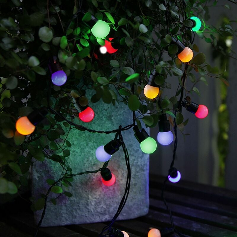 

LED garland festive marbles multi color interior al aire libre