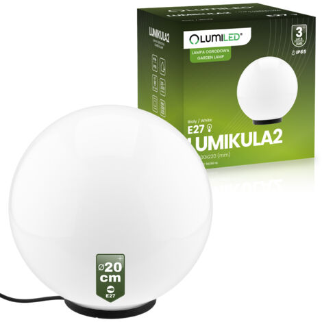LED-Gartenleuchte LUMIKULA2 20cm E27 IP65 LUMILED