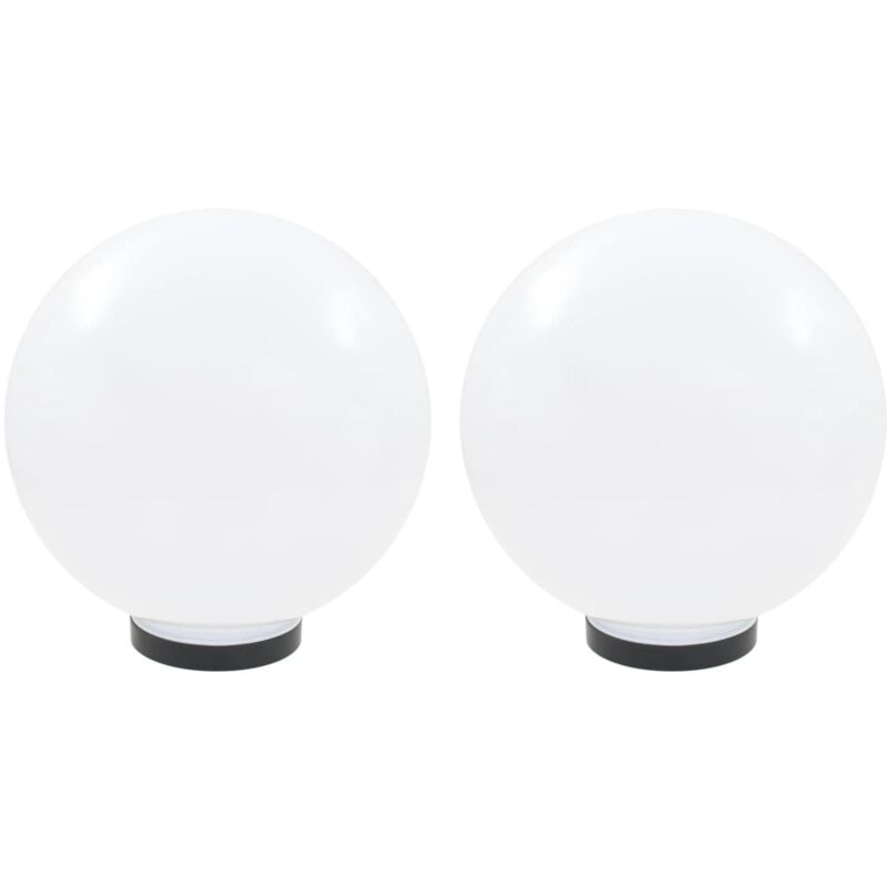 Led-gartenleuchten 2 Stk. Kugelförmig 30 Cm Pmma Vidaxl