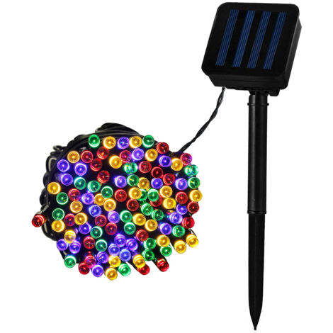 LED-Girlande Solar Aussen Kabel 12m RGB