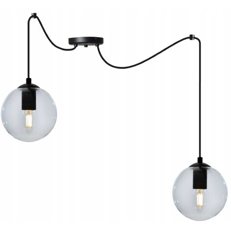 LED-Glaskugel-Deckenleuchte „Spinne“