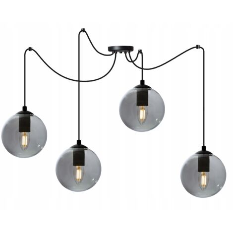 LED-Glaskugel-Deckenleuchte „Spinne“
