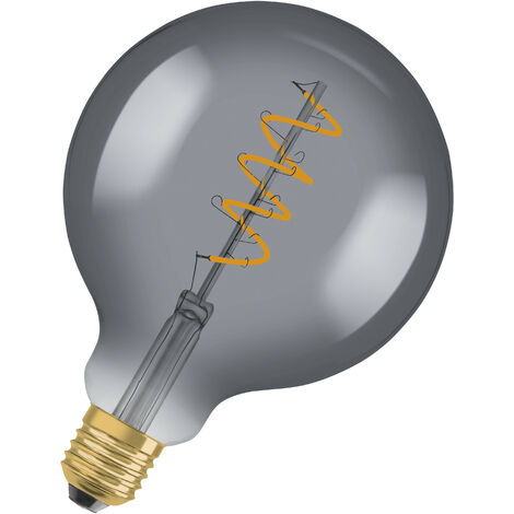 LED globe Ed.1906 125mm clair fil spiral smoke 5W15 E27