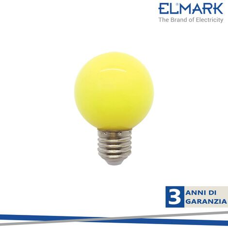 LED GLOBE G45 3W E27 YELLOW