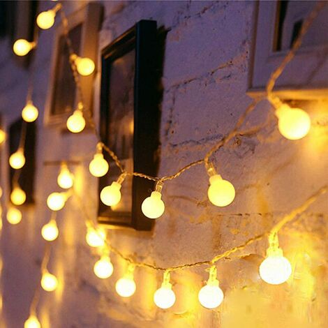 Led Globe Lights,43ft String Light Twinkle Lights Plug in 8 Modes Fairy Lights for Indoor Outdoor Umbrella Yard Wedding Party Bedroom Wall Decor with 30v Low VoltageTransformer,Extendable