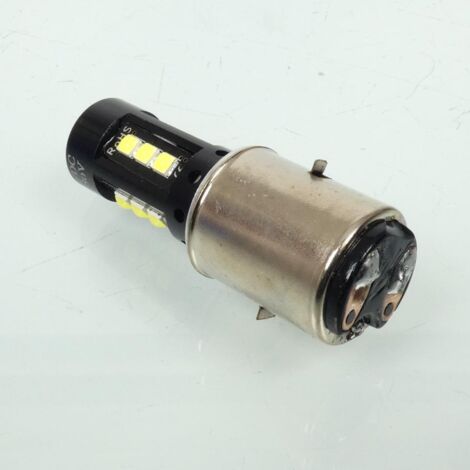 LED-Glühbirne 12V weiß, Bajonettfassung BA20D RMS für Motorrad,