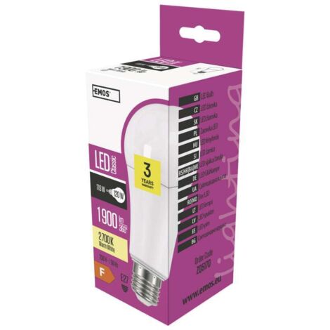 LED- Glühbirne A60 E27 warmweiß 18 W  67 × 143 mm