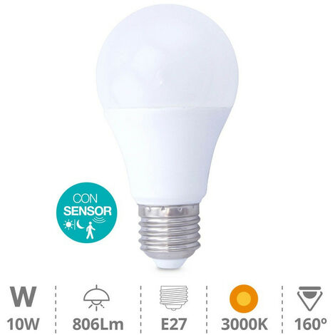 Led Glühbirne E27 10w 2700k Anwesenheits-/Krepuskularsensor 002005159