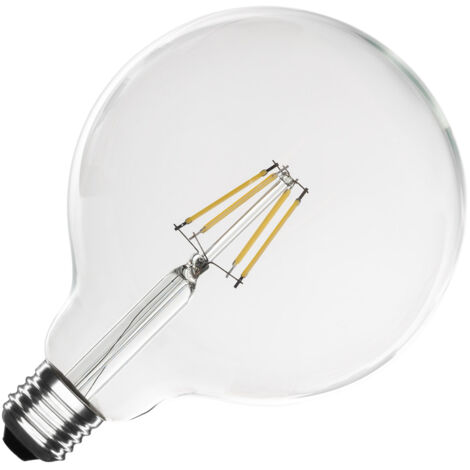 LED-Glühbirne Filament E27 6W 720 lm Dimmbar G125 No Flicker 4000K Neutralweiß
