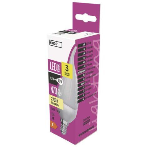 LED-Glühbirne Flammenform E14 6W warmweiß