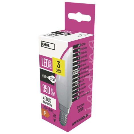 LED-Glühbirne Kerzenform 4.1W E14 neutralweiß