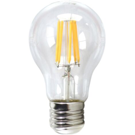 LED-Glühbirne silver elektronischer Glühfaden Standard transprente 6w=80w - e27 - 3000k warmes Licht - a++