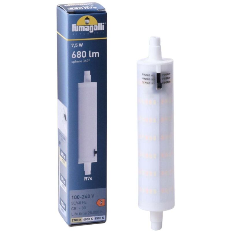Fumagalli Transparent Led-Glühbirne R7s - Cct - 7,5W - 800Lm