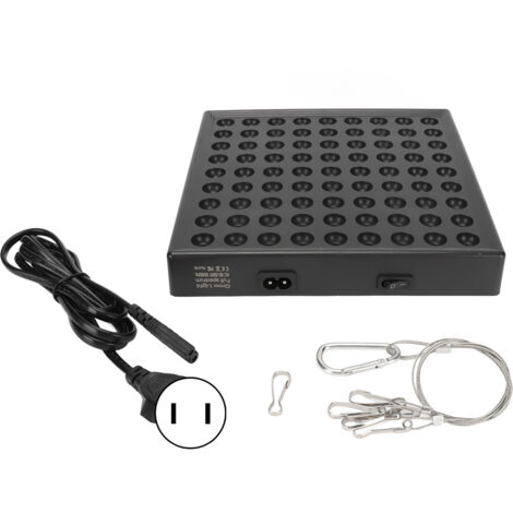 LED Grow Light Full Spectrum High Efficiency Luminous Plant Growing Lamp pour semis d'intérieur 85265V US Plug 81 Bead(50W).