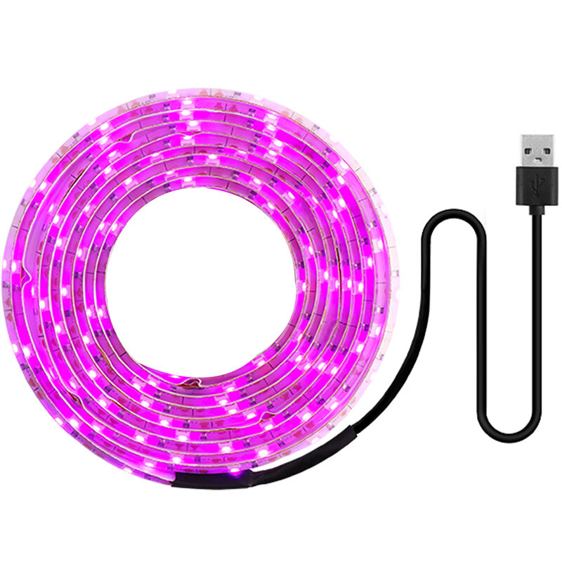

LED Grow Light, tira de luz de crecimiento USB de espectro completo,3M