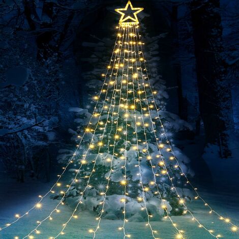 LED Guirlande Lumineuse Noel,Blanc Chaud Guirlande Lumineuse Sapin, Decoration Noel, Guazhuni
