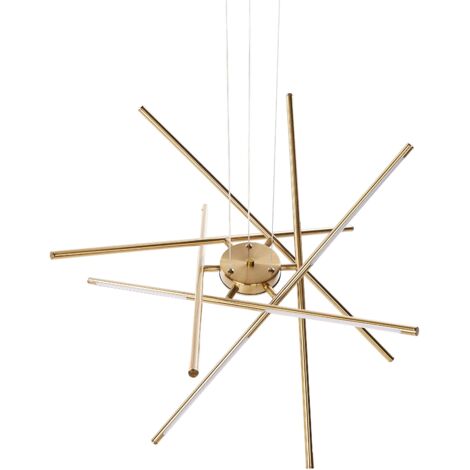 LED Hängeleuchte PALUN mit Dimmer Metall Gold