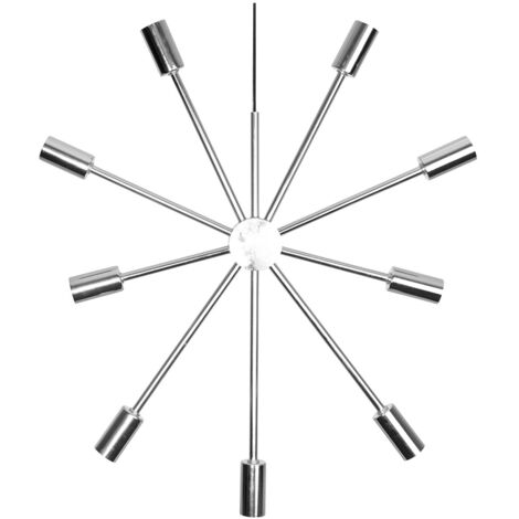 LED-Hängeleuchte "Pix Star", 9-flammig, chrom