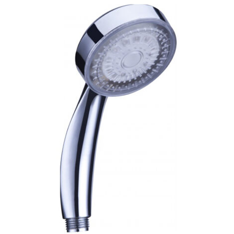 LED-Handbrausekopf, 3-farbiges Blinklicht, automatischer Farbwechsel, wassersparend, G1/2-Gewinde, Ersatz für Badezimmer-Handbrausekopf