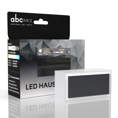 LED Hausnummer Bindestrich inkl. Anthrazit-Cover - CCT 12V 2700K/4000K/6500K