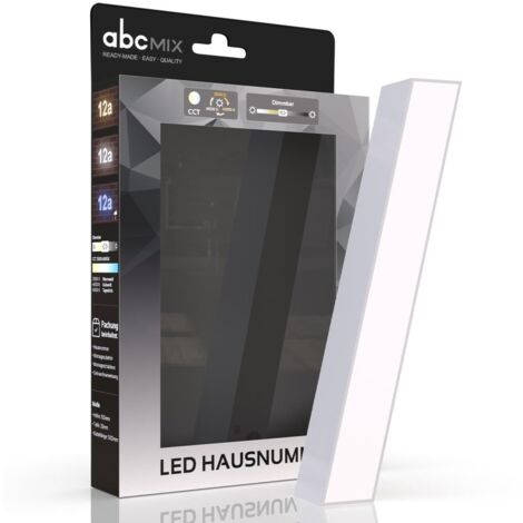 LED Hausnummer / Schrägstrich CCT 12V 2700K/4000K/6500K