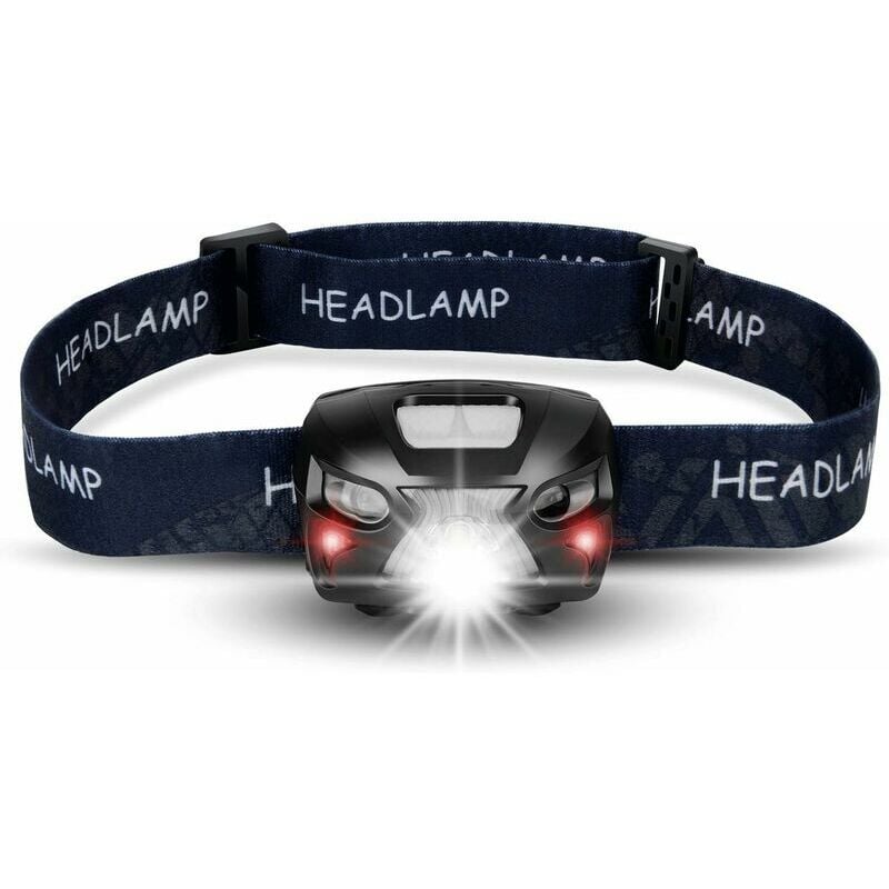 Led Headlamp, Rechargeable usb Headlamp with Motion Detector, 6 Lighting Modes, IPX4 Waterproof, Zoomable and Waterproof for Fishing, Camping,