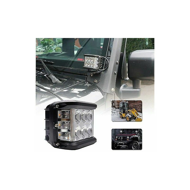 Led Headlight 12v 24v,2PCS 60W 10cm Flood Spotlight Work Light Long Range led Headlamp Motorcycle Car led Bar led Car Work Lights Work Light for
