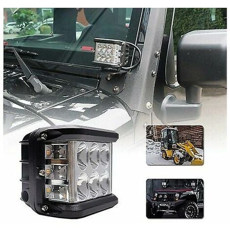 LED Headlight 12v 24v,2PCS 60W 10cm Flood Spotlight Work Light Long Range LED Headlamp Motorcycle Car LED Bar LED Car Work Lights Work Light for Truck ATV SUV IP67