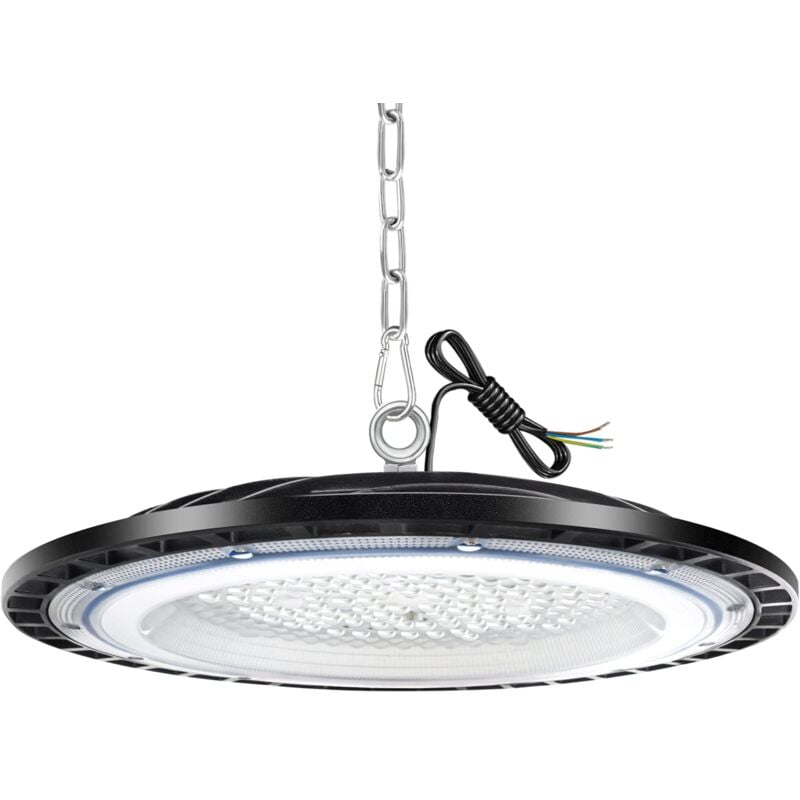 Led High Bay lumière 100W, Projecteur led Intérieur, Blanc Froid IP65 Étanche Eclairage Atelier, Led Industriel pour Garage/Usine/Atelier/Parkings