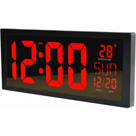 Generic Horloge numérique LCD pour voiture thermomètre et