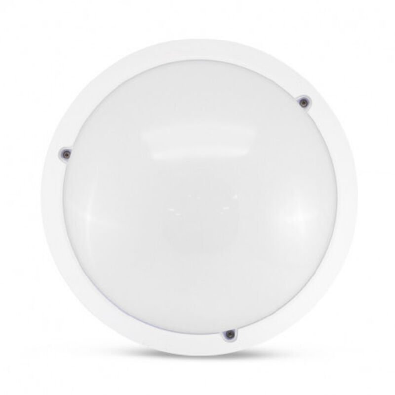 Vision-El – Hublot LED étanche E27 – 12W – IP65 IK10 – Angle d'éclairage 160° – Aluminium et polycarbonate – Installation en saillie