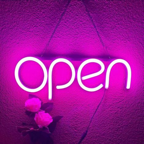 JALLERIA LED Inch Open Sign for Business Festival Neon Sign for Restaurants Offices 18.135.1cm