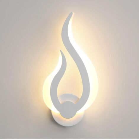LED Indoor Wall Light, Creative Flame-Shaped LED Wall Light, Modern Indoor Wall Lamp, Warm Light 3000K for Living Room, Bedroom