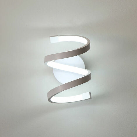 LED-Innenwandleuchte, 18 W, weiße Spiralwandleuchte, moderne Wandleuchte für Schlafzimmer, Flur, Büro