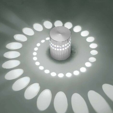 LED-Innenwandleuchte, moderner Effekt, 4 W, Aluminium, dekorative Wandleuchte für Kinderzimmer, Flur, Hotel, Restaurant, Küche, Esszimmer (2 Stück, Weiß) GrooFoo