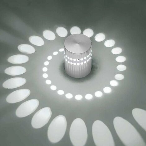 LED-Innenwandleuchte, moderner Effekt, 5 W, Aluminium, dekorative Wandleuchte für Kinderzimmer, Flur, Hotel, Restaurant, Küche, Esszimmer (3 Stück, Weiß)
