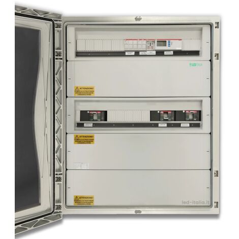 LED Italia Quadro AC Trifase 2xInverter 100kW 160A 400V IP66 140M SPI CEI 0-21